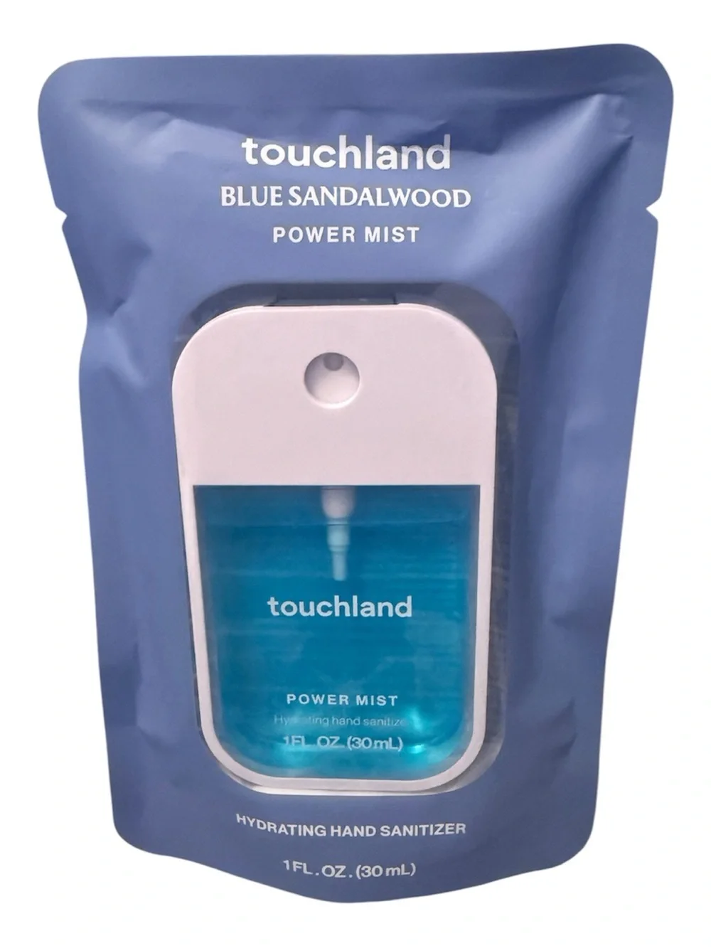 Touchland Blue Sandalwood Hydrating Power Mist Hand Sanitizer - Blue